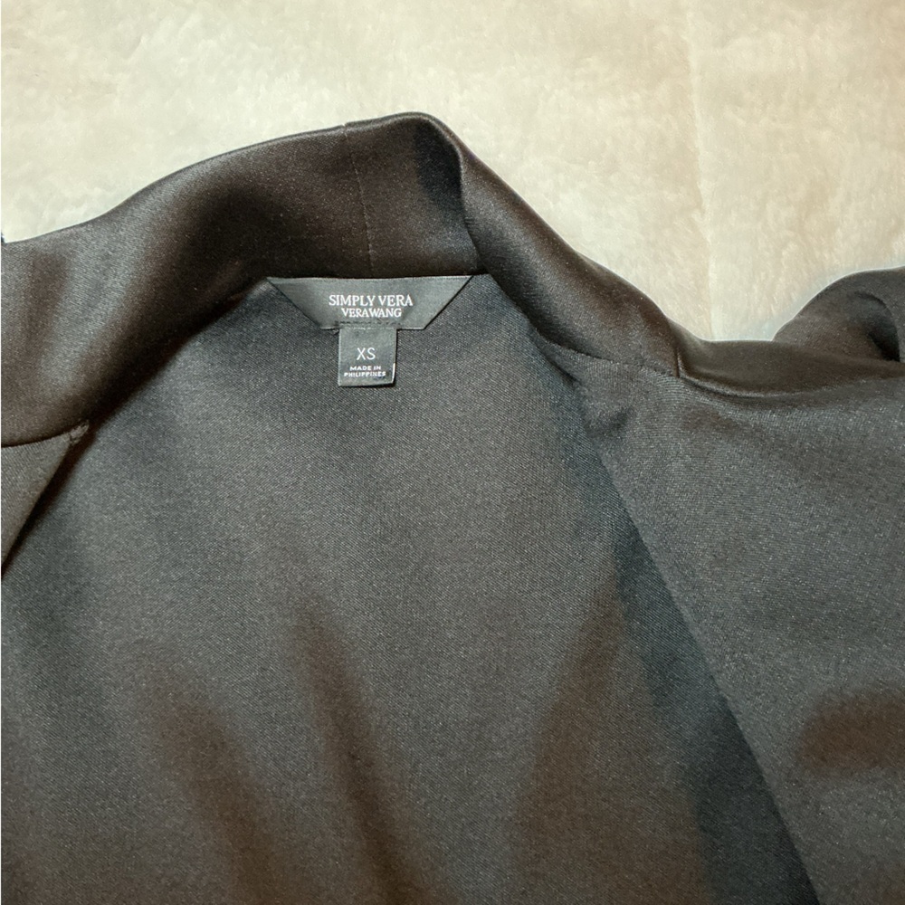 Simply Vera Verawang Women's Black High-Neck Jacket - Picture 7 of 8